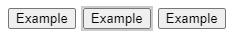 The middle button is focused, but its focus indicator does not pass 2.4.11 as the light grey border (#CCCCCC) has a 1.6:1 contrast with the white (#FFFFFF) background.